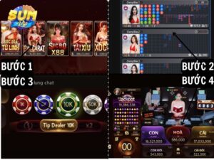Mieu ta 4 buoc tham gia baccarat truc tuyen tai SUMVIP
