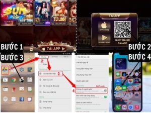 Mo ta 4 buoc tai app SUMVIP tren dien thoai Android
