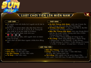 mot so luat choi co ban khi choi tien len mien nam
